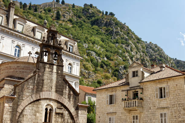 istock Old houses near the mountains 2172441209