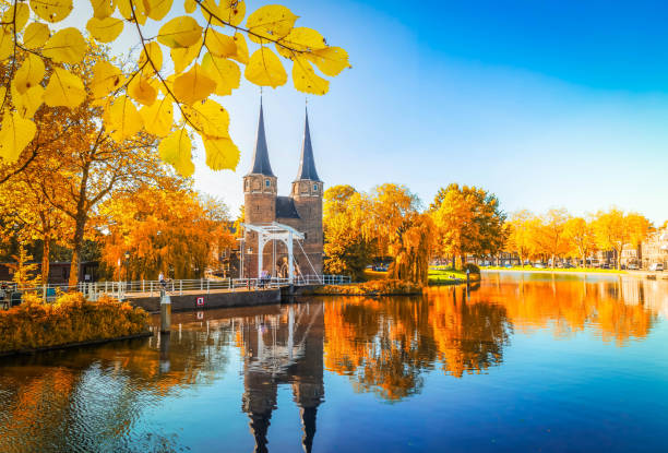 istock Oosrpoort gate in Delft, Netherlands 2172446167