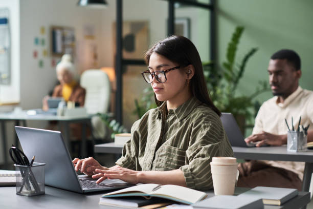 istock Concentrating and Working on Laptop in Office Space 2172447850