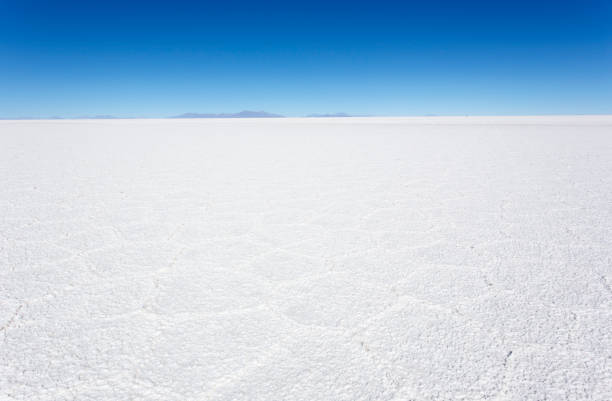 Afternoon view of Salar de Uyuni, Altiplano BoliviaSalar de Uyuni (or Salar de Tunupa) is the world's largest salt flat at 10,582 square kilometers (4,086 sq mi). It is located  in the Potosi and Oruro departments in southwest Bolivia, near the crest of the Andes, and is elevated 3,656 meters above the mean sea level.