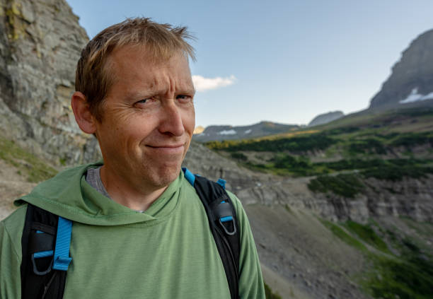 istock Skeptical Expression on Man Hiking the Highline Trail 2172457251