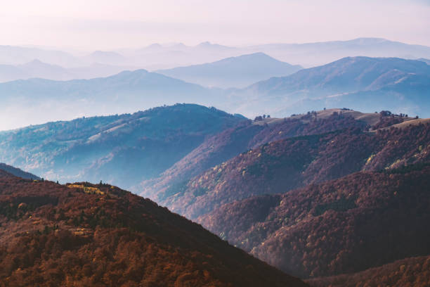 Roofji Mountain, Lu'an City, Anhui Province - the view of the mountain to the sky in foggy weather