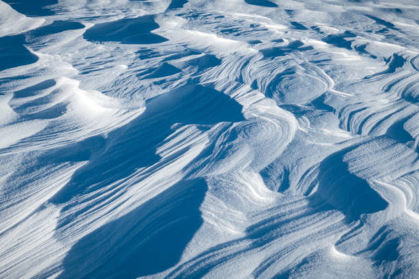 istock Snow texture on the field on a sunny day 2172475903