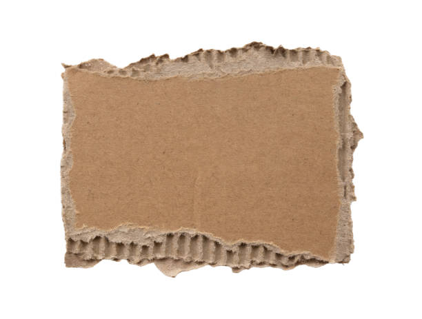 istock Brown Cardboard paper piece isolated on white background 2172478762