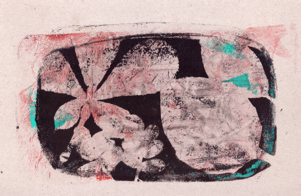 istock imprints of real leaves on paper, creative abstract grunge background 2172479086