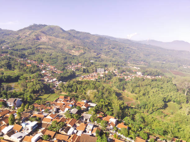 istock Scenic Small Town Aerial view 2172483201