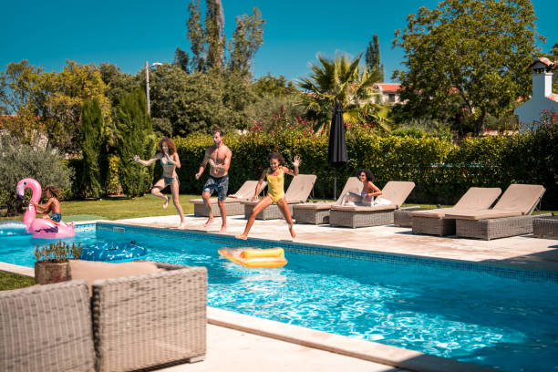 istock Multi-Generational Family Fun in the Pool 2172483235