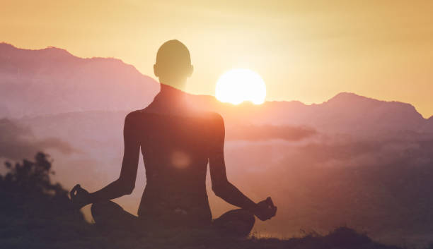 istock Peaceful morning meditation. 2172484410