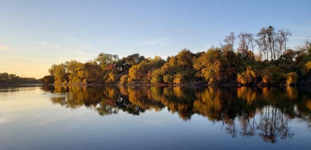 istock American River autumn foliage at sunset 2172489785
