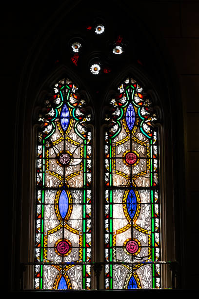 istock Painted glass inside United Methodist Church 2172489875