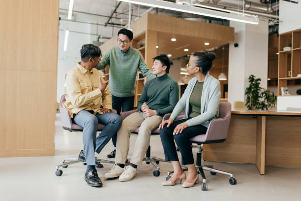 istock Casual businesspeople discussing during meeting 2172493011