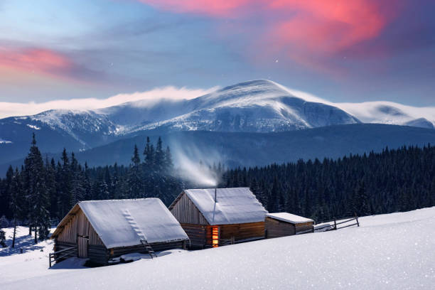 istock Fantastic night landscape glowing by moon light 2172493283