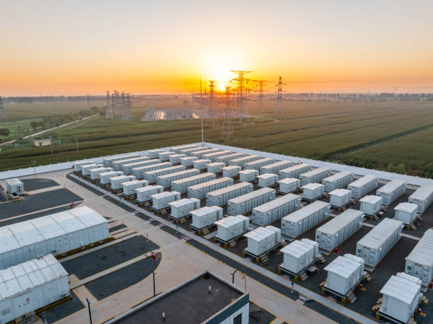 istock Energy storage power station at sunrise 2172501563