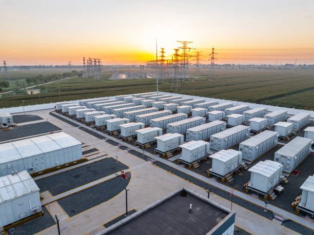 istock Energy storage power station at sunrise 2172501566