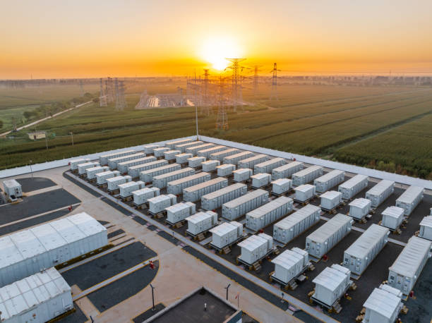 istock Energy storage power station at sunrise 2172501593