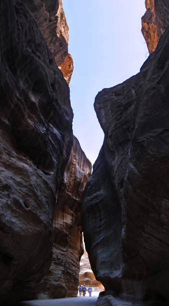 istock Walking in famous Petra Siq Canyon 2172512567