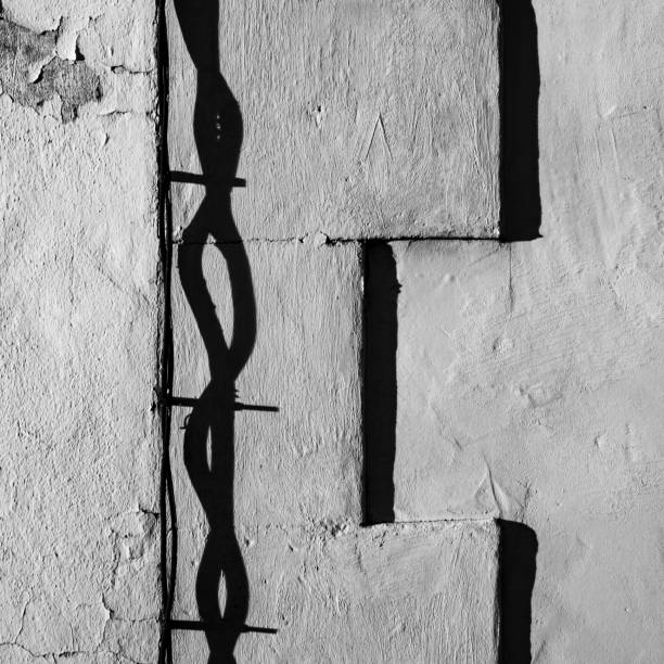 istock Abstract shadows on a wall during sunrise 2172513915