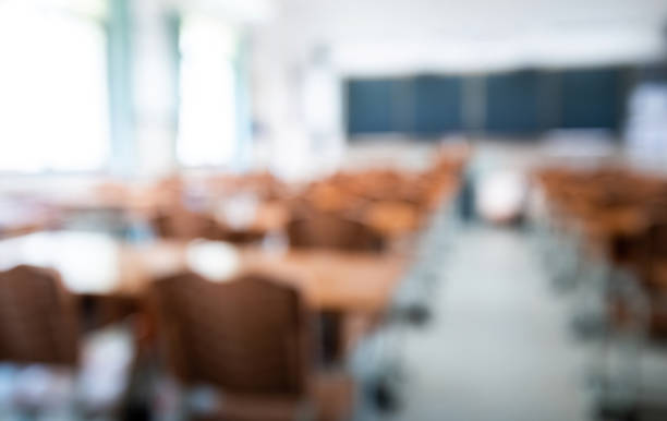Blur classroom in the school