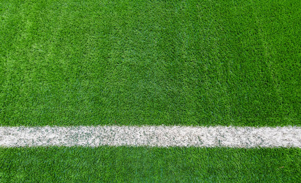 istock White line of soccer field 2172514790