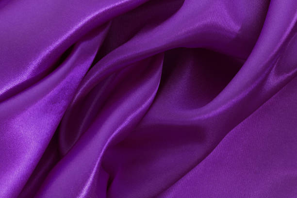 istock Dark purple fabric texture background, detail of silk or linen pattern. 2172514931