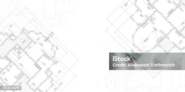 House Plan Project Technical Drawing Background Engineering Design ...