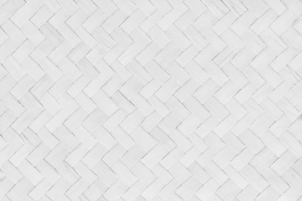 istock Pattern of white old reed weaving mat with vintage style for background and design art work. 2172526788