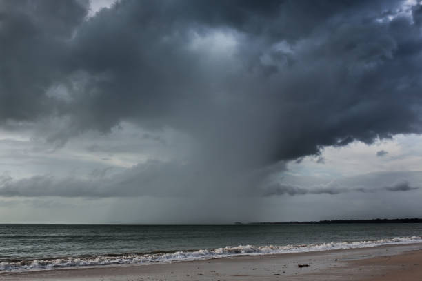 stormy cloudscape over the ocean