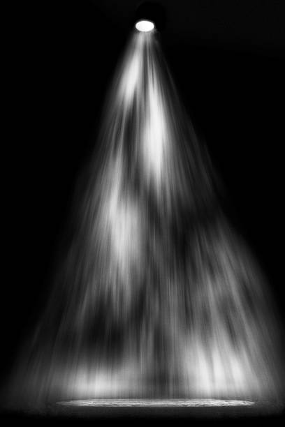 Dry white ice smoke clouds fog empty stage textured