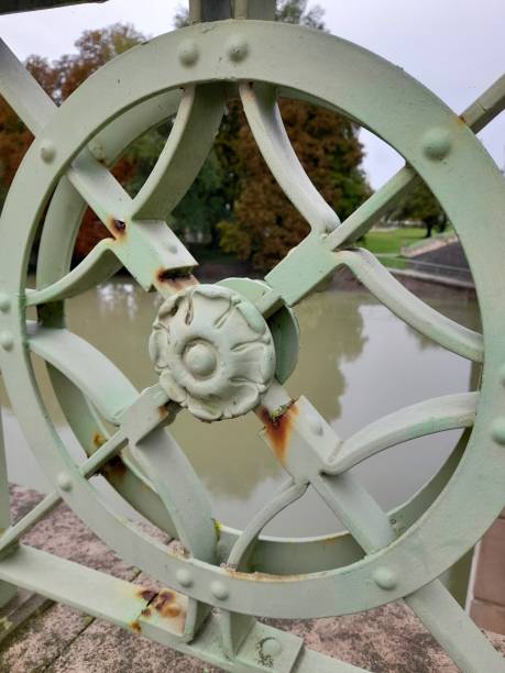 istock Circle pattern on a bridge in Esztergom, Hungary 2024 2172533206