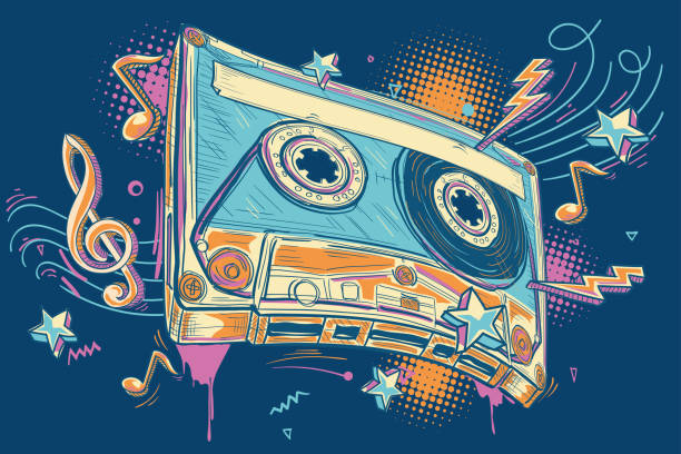 Music Graffiti Stok Vektör Sanatı & Duvar Yazısı'nin Daha Fazla