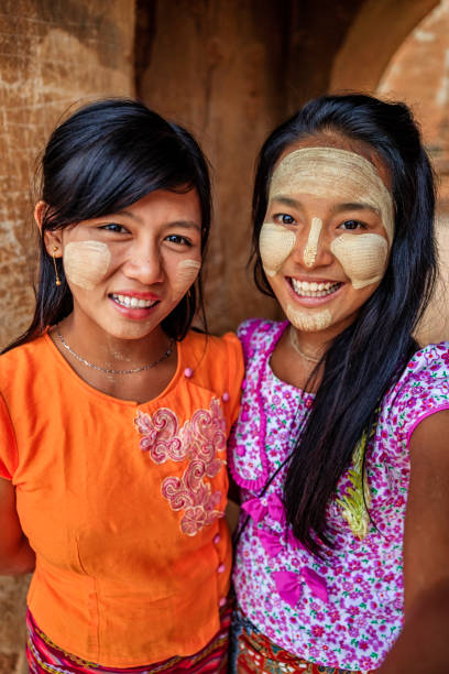 istock Young Burmese girls taking selfie in Bagan, Myanmar 2172542854