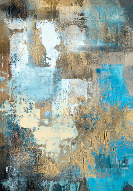 istock Modern impressionism technique. Wall poster print template. Abstract painting art. Hand drawn by dry brush of paint background texture. Oil painting style. Artistic pattern for web or graphic design 2172548857