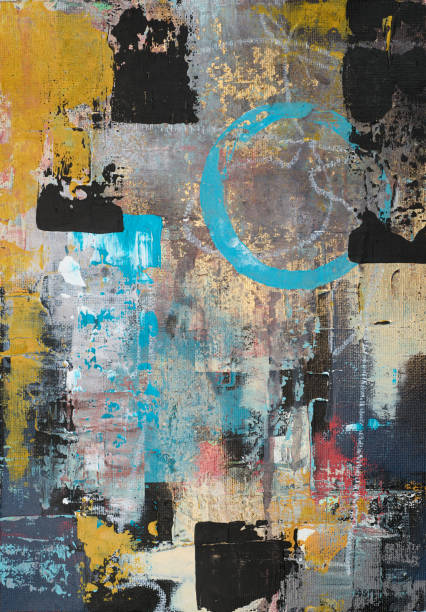 istock Modern impressionism technique. Wall poster print template. Abstract painting art. Hand drawn by dry brush of paint background texture. Oil painting style. Artistic pattern for web or graphic design 2172549617