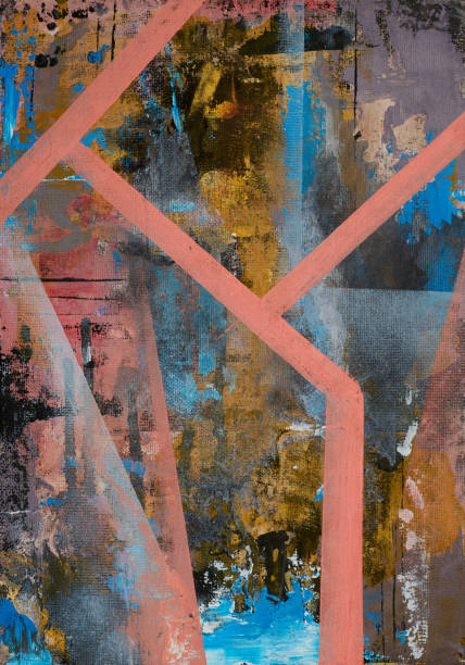 istock Modern impressionism technique. Wall poster print template. Abstract painting art. Hand drawn by dry brush of paint background texture. Oil painting style. Artistic pattern for web or graphic design 2172549677