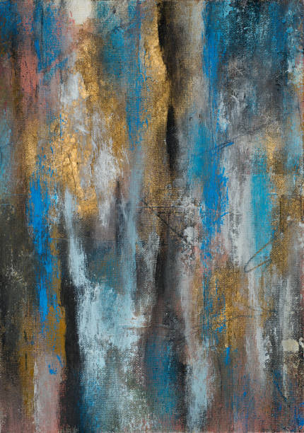 istock Modern impressionism technique. Wall poster print template. Abstract painting art. Hand drawn by dry brush of paint background texture. Oil painting style. Artistic pattern for web or graphic design 2172549686