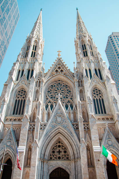 istock St Patrick's Cathedral with its white Facade Viewed From the Front Entrance in Manhattan New York City 2172549737