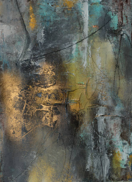 istock Modern impressionism technique. Wall poster print template. Abstract painting art. Hand drawn by dry brush of paint background texture. Oil painting style. Artistic pattern for web or graphic design 2172549747