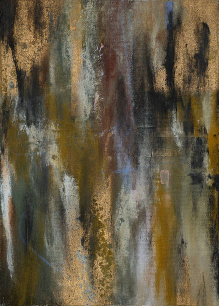 istock Modern impressionism technique. Wall poster print template. Abstract painting art. Hand drawn by dry brush of paint background texture. Oil painting style. Artistic pattern for web or graphic design 2172549766