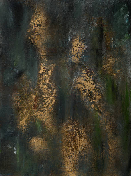 istock Modern impressionism technique. Wall poster print template. Abstract painting art. Hand drawn by dry brush of paint background texture. Oil painting style. Artistic pattern for web or graphic design 2172549784