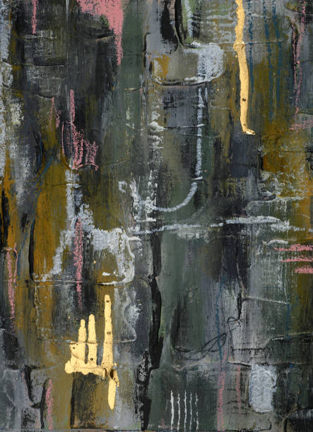 istock Modern impressionism technique. Wall poster print template. Abstract painting art. Hand drawn by dry brush of paint background texture. Oil painting style. Artistic pattern for web or graphic design 2172549889