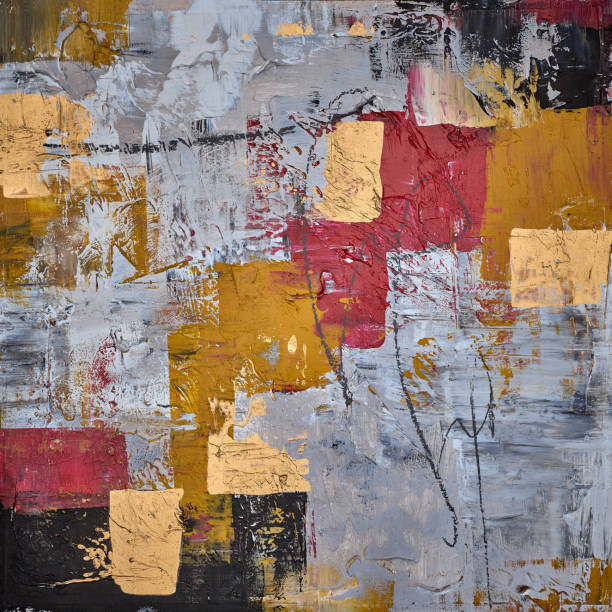 istock Modern impressionism technique. Wall poster print template. Abstract painting art. Hand drawn by dry brush of paint background texture. Oil painting style. Artistic pattern for web or graphic design 2172551123