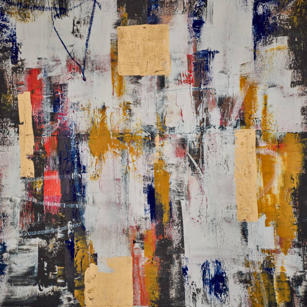 istock Modern impressionism technique. Wall poster print template. Abstract painting art. Hand drawn by dry brush of paint background texture. Oil painting style. Artistic pattern for web or graphic design 2172551126