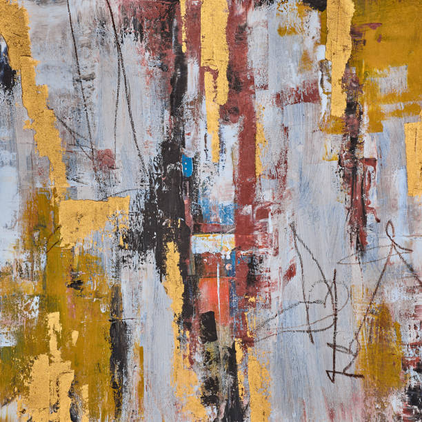 istock Modern impressionism technique. Wall poster print template. Abstract painting art. Hand drawn by dry brush of paint background texture. Oil painting style. Artistic pattern for web or graphic design 2172551134