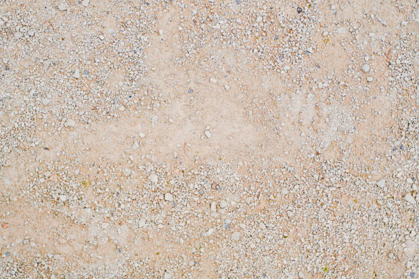 Floor with Gravel Beige Sandstone Texture