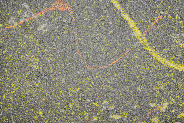 Colorful Painted Concrete Texture with Splashes and Blobs