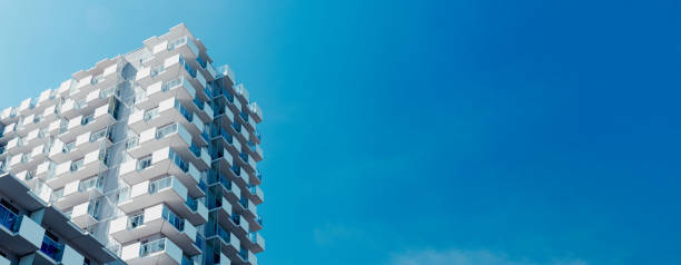 istock Beautiful and clean apartment building 2172556174