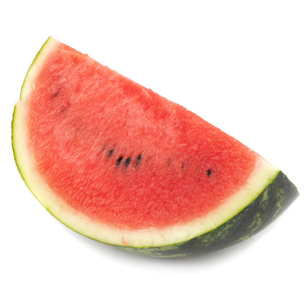 istock Watermelon Slices isolated on a white background 2172569151