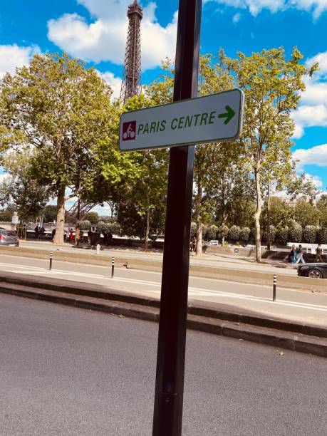 istock A directional sign for the “Paris Centre” 2172569226