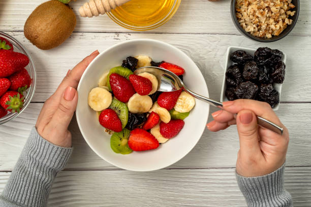 istock Healthy breakfast with soaked organic raw barley 2172572098