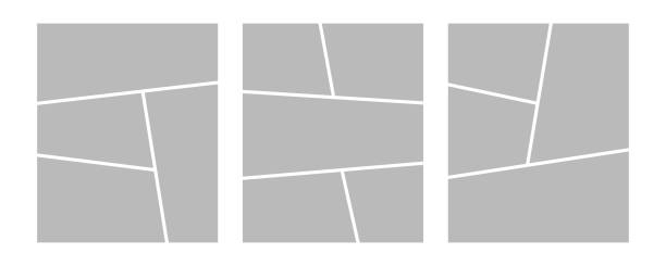 set von collage grid manga comic storyboard layout panel leere vorlage - flat lay stock-grafiken, -clipart, -cartoons und -symbole